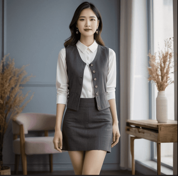 現代都會西裝背心